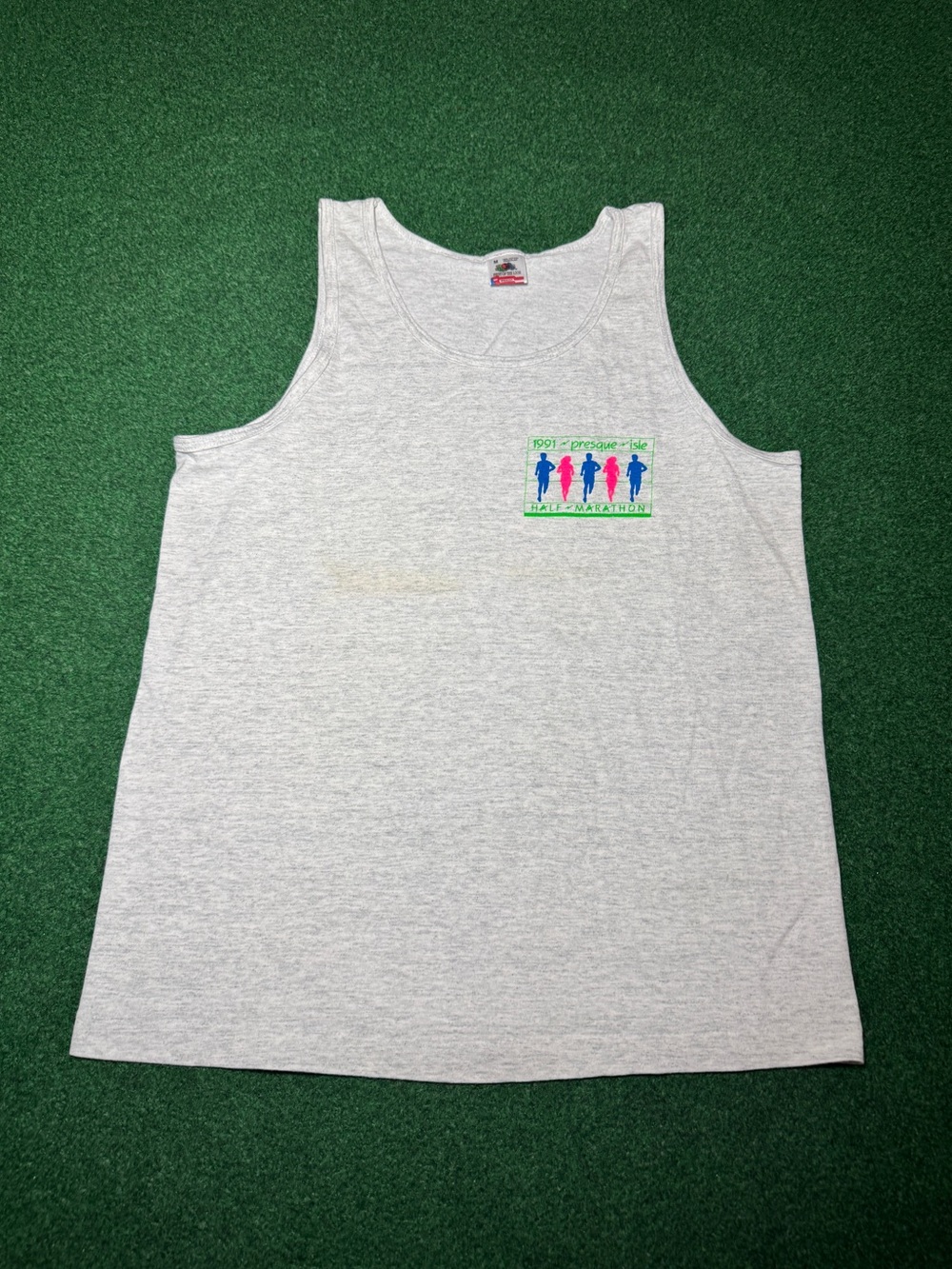 Half Marathon Vintage Tank Top 90s Presque Isle Erie Pa Running Cross Country M